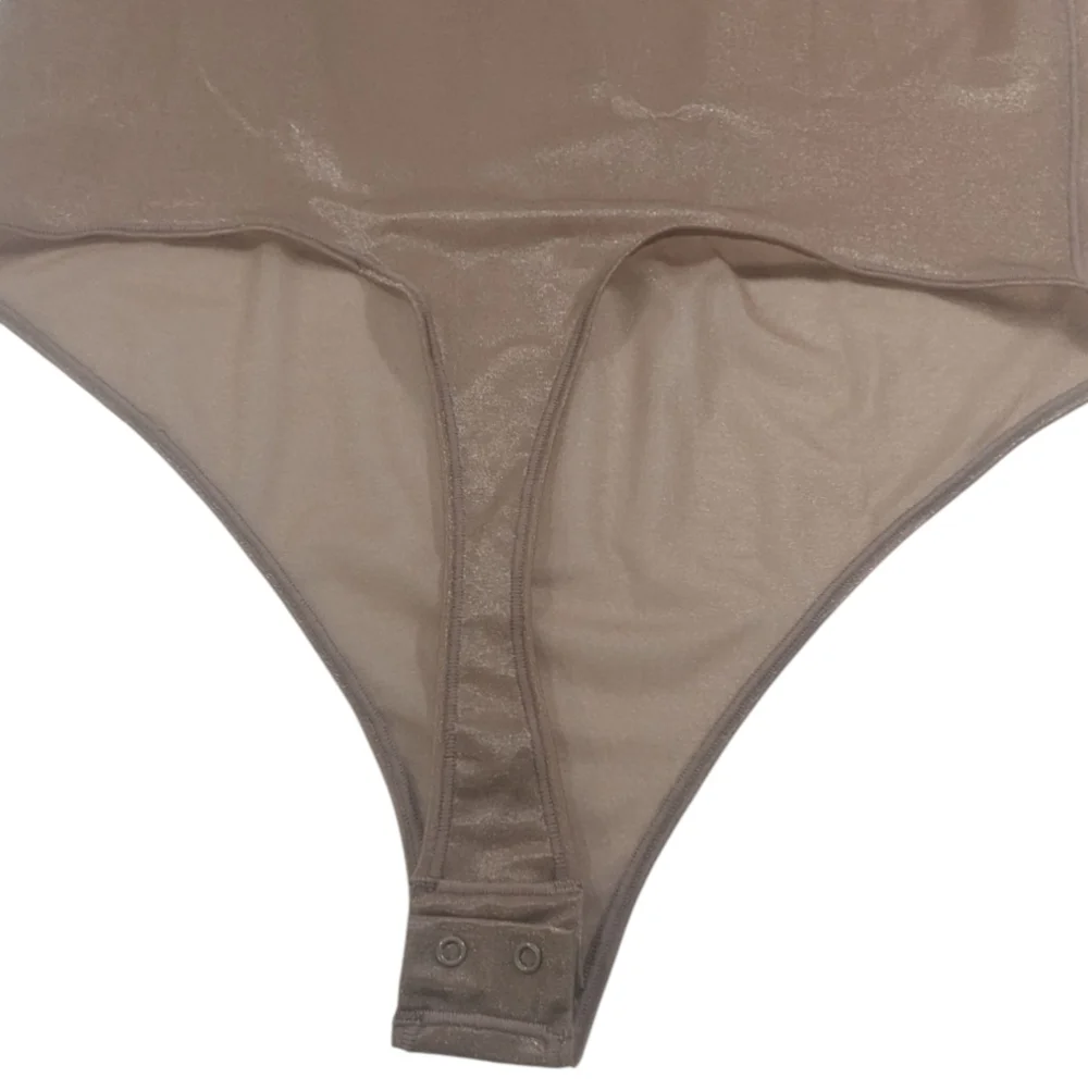 Skims Jelly Sheer Crewneck Thong Bodysuit Sleeveless Shapewear Sienna Size 4x